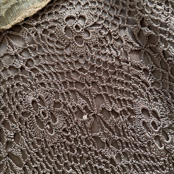 Sweet by Miss Me Brown Crochet Fringe Skirt - Picture 8 of 9